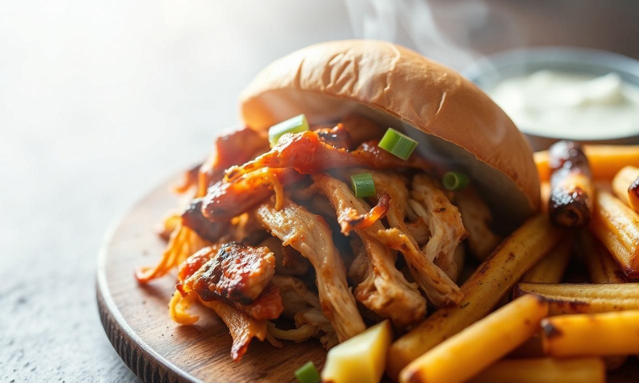 Delicious BBQ pulled chicken recipe: lean, tasty, magical.