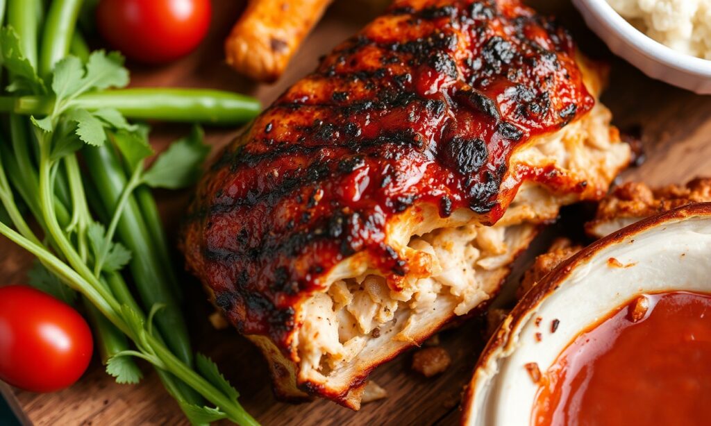 Juicy BBQ pulled chicken, smoky, flavorful, and magical.