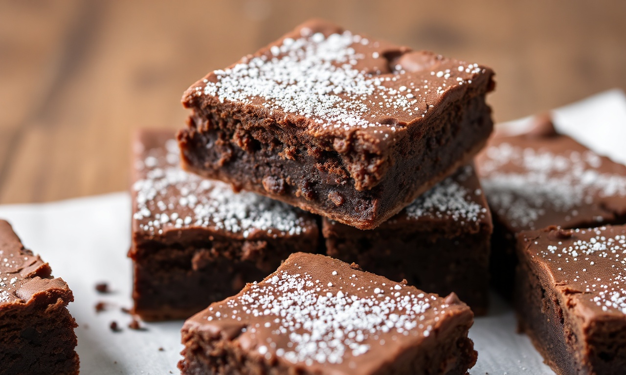 Decadent gluten-free brownies: rich, fudgy, indulgent.