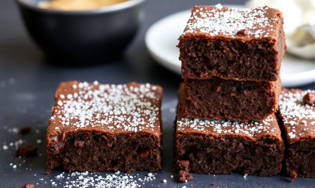 Decadent gluten-free brownies: rich, fudgy indulgence without the gluten.