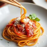 Spicy Gochujang Pasta recipe: a delicious fusion dish.