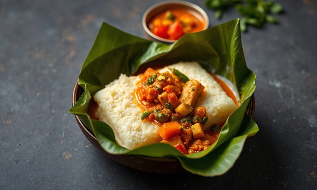 Lontong Unwrapped: Heartwarming rice cakes, flavorful curry, Southeast Asian cuisine.