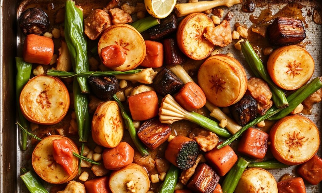 One delicious sheet pan dinner recipe for easy weeknights.