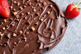 Decadent dairy-free dark chocolate bark recipe, a delicious treat.