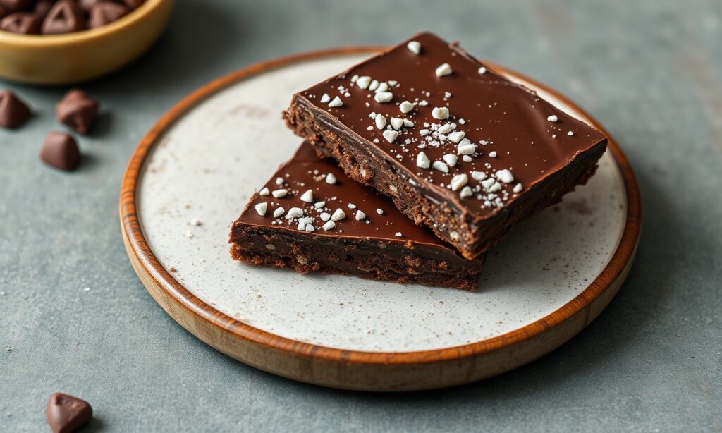 Decadent dairy-free dark chocolate bark for ultimate indulgence.