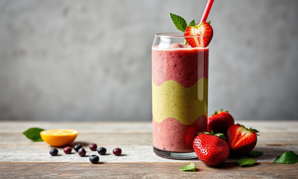 Erewhon Smoothie: Fresh ingredients for a vibrant, energizing wellness blend.