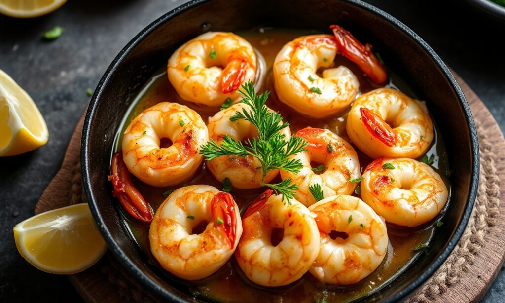 Zesty lemon garlic shrimp: a bright, bold keto delight.