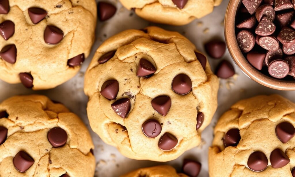Tahini meets chocolate chip cookie: a delightful twist.
