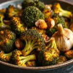 Golden roasted broccoli and garlic, a power-packed flavor duo.