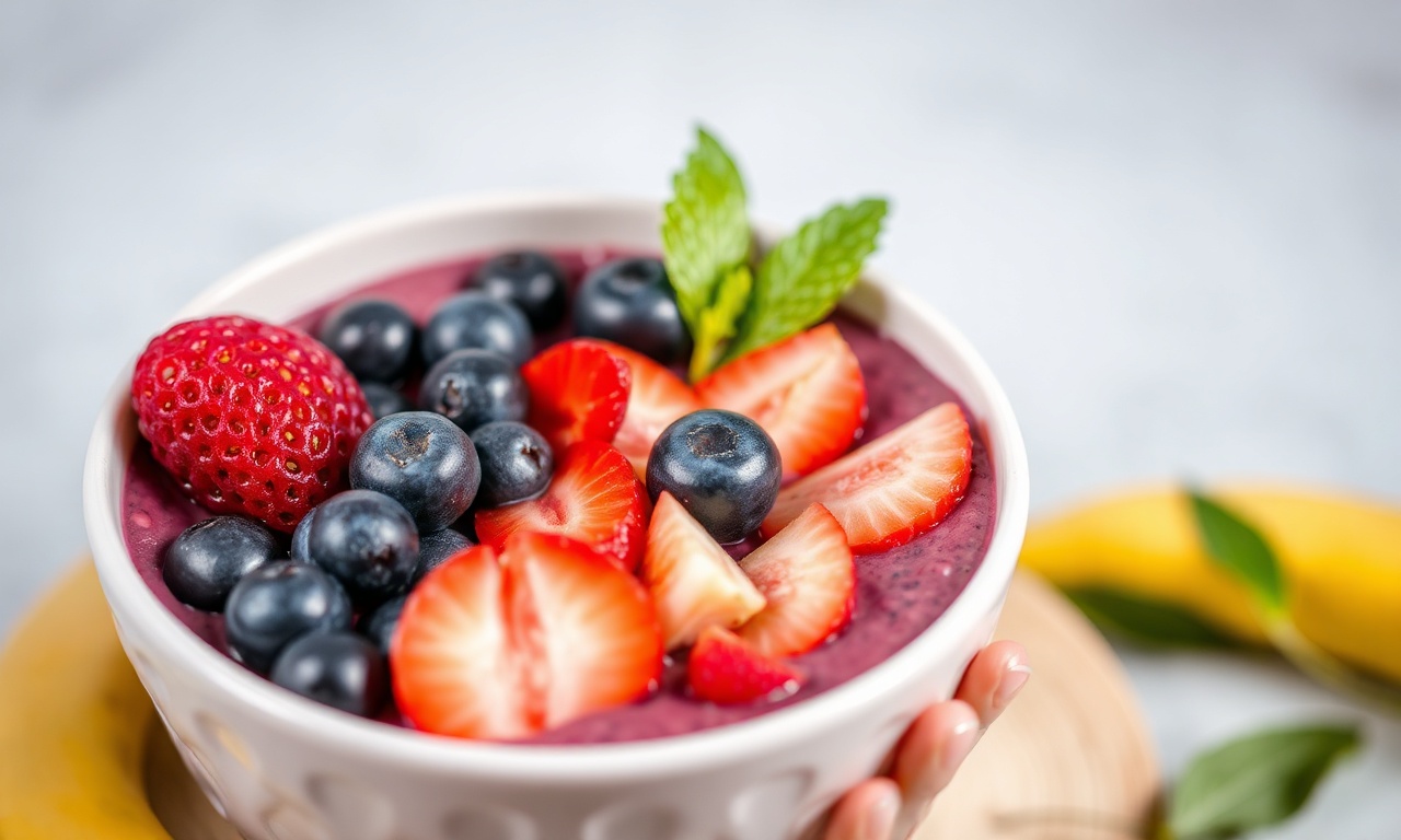 Crafting perfect homemade açaí bowl recipe step-by-step.