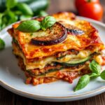 Zucchini Lasagna: layered with eggplant and fresh herbs.