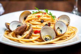 Delicious Vongole Recipe without wine: Clam Spaghetti Delight.