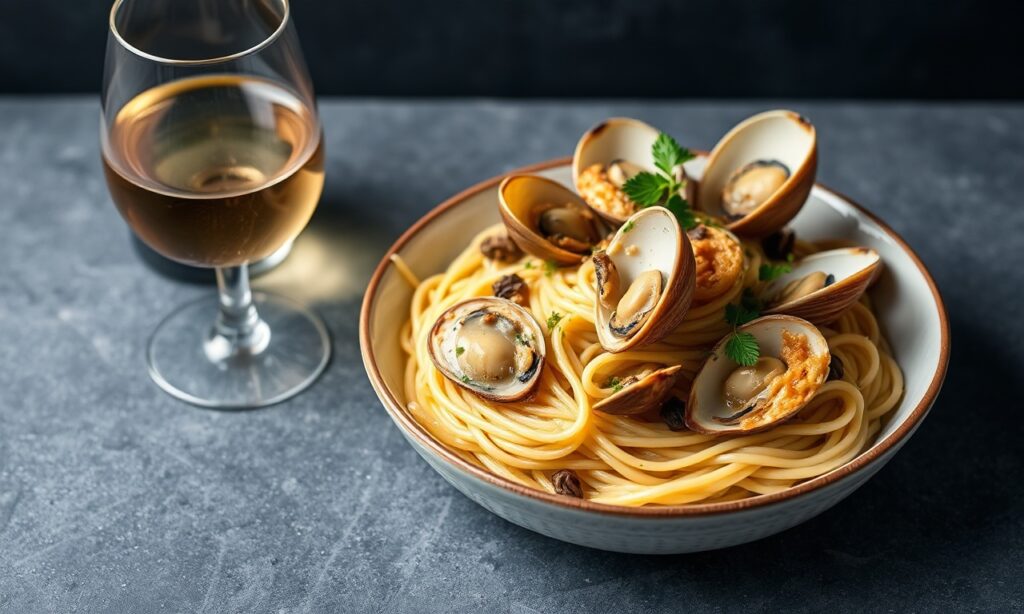 Delicious Vongole recipe without wine: easy clam spaghetti delight.
