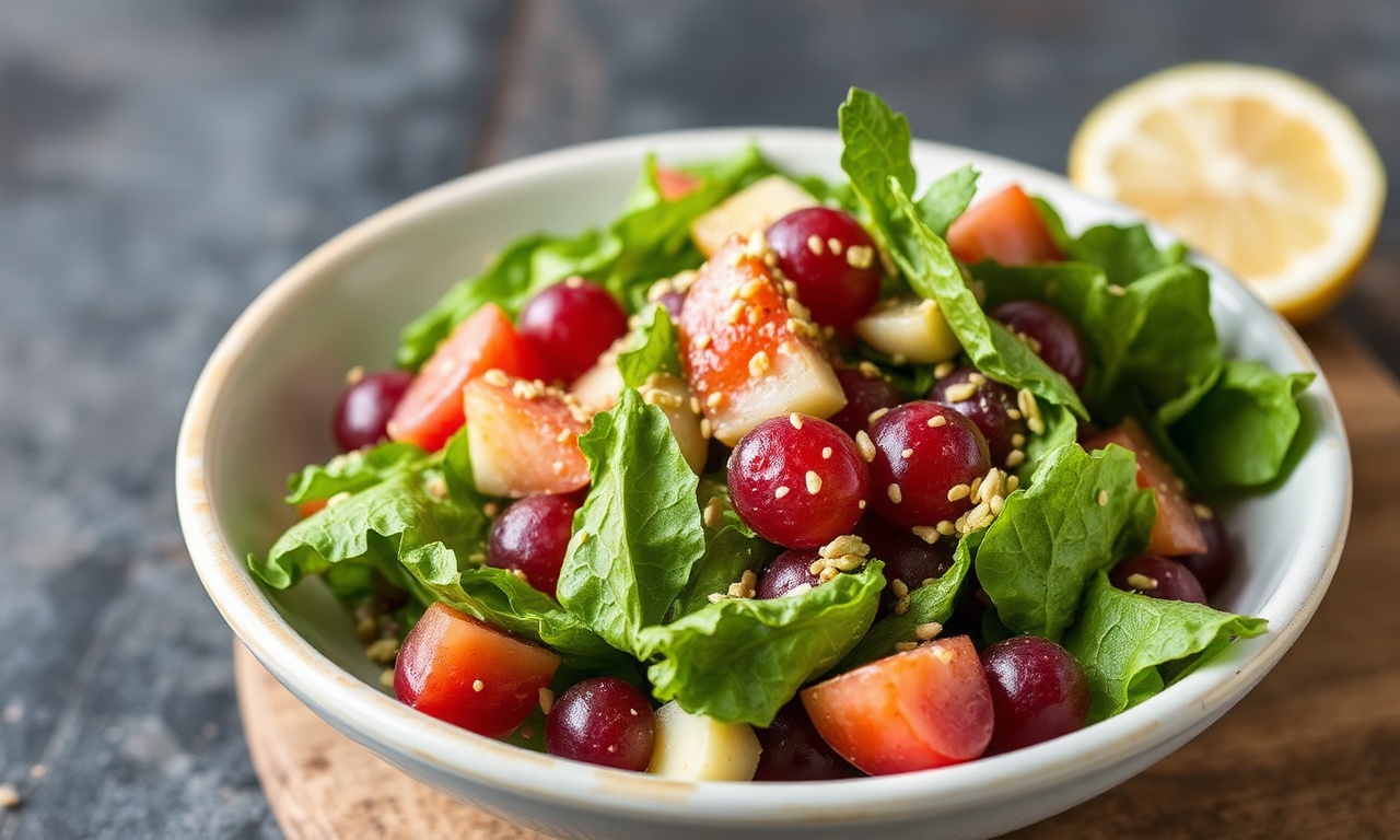 Refreshing sea grape salad with zesty sesame dressing.