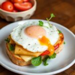 Classic Croque Madame: vegetarian, delicious, timeless favorite recipe.