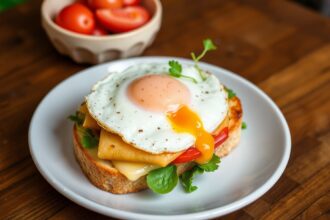 Classic Croque Madame: vegetarian, delicious, timeless favorite recipe.