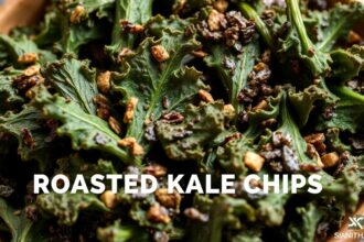 Crunchy roasted kale chips: a healthy, irresistible snack.