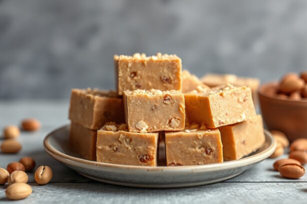 Creamy peanut butter fudge, decadent sweet bliss.