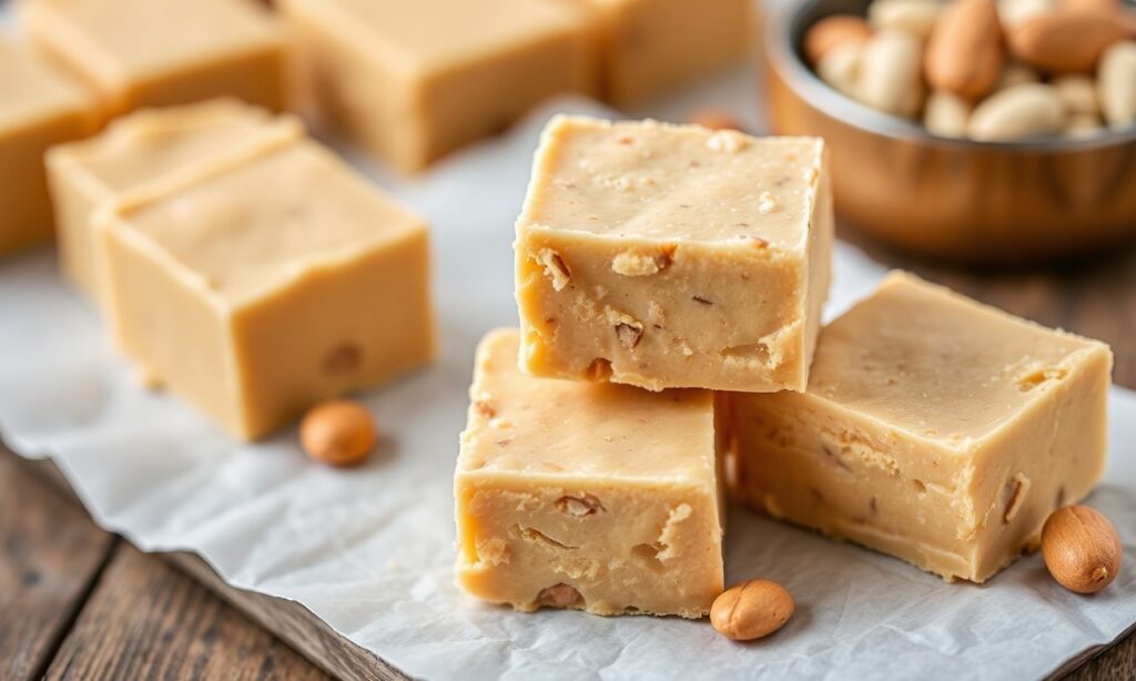 Creamy peanut butter fudge recipe: decadent, blissful, irresistible sweet treat.