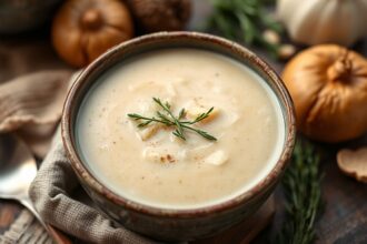 Soul-warming onion potato soup, a perfect comfort bowl.
