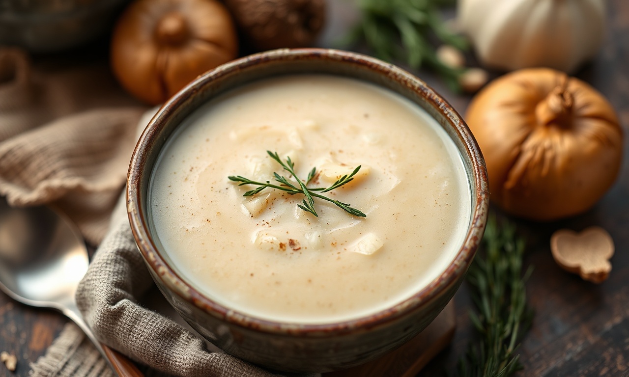 Soul-warming onion potato soup, a perfect comfort bowl.