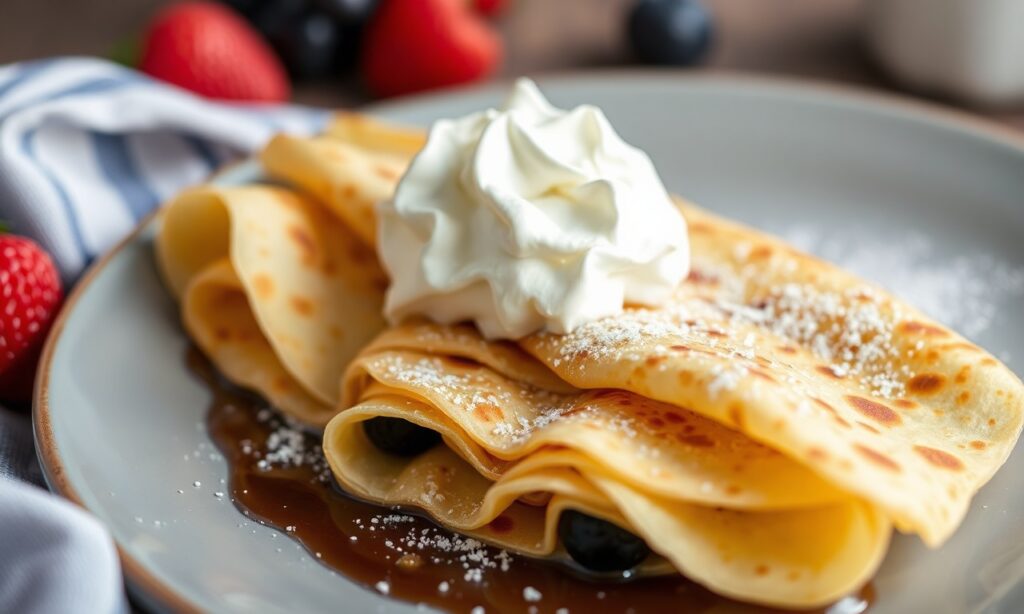 Delicious gluten-free crepes: wholesome, elegant, and simple breakfast delight.