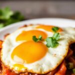 Homemade salsa for delicious Huevos Rancheros.
