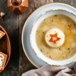 Delicious matzo ball soup, a comforting tradition in every spoonful.