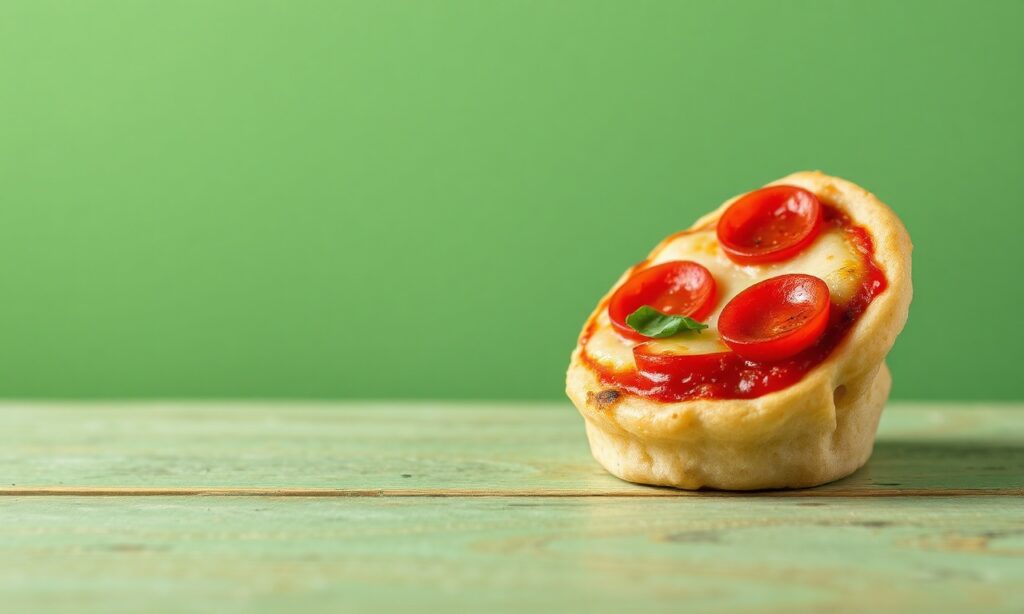 Mini English muffin pizzas: quick, tasty, and fun snack.