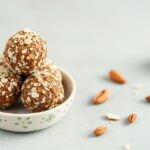 Energy boost: Homemade almond butter date balls for a healthy snack.