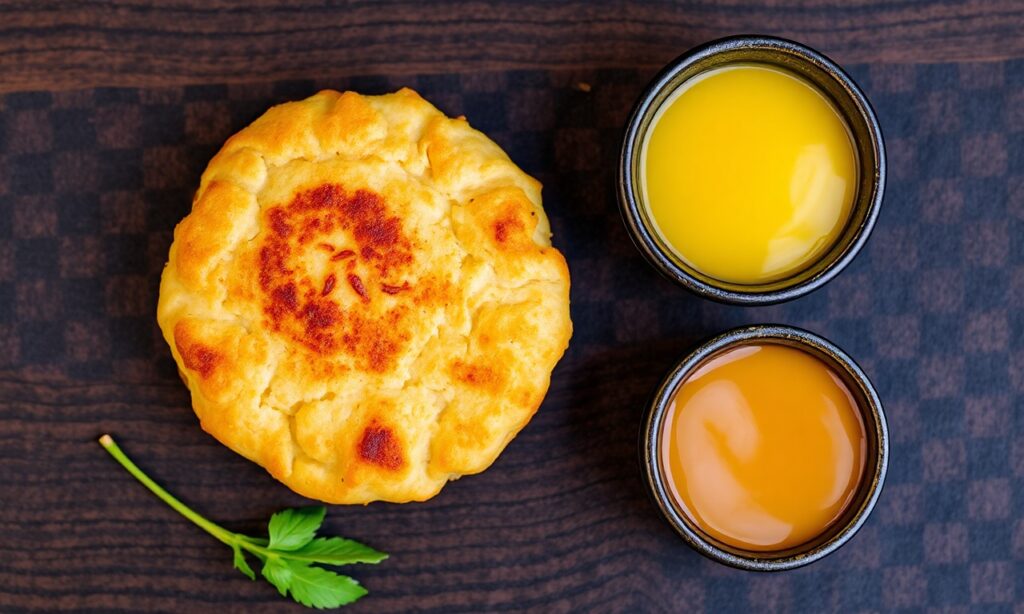 Llapingachos Uncovered: Savory Ecuadorian potato patties, a golden delight.