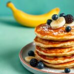 Fluffy 3-ingredient banana pancakes, a quick wholesome breakfast.