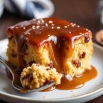 Decadent sticky toffee pudding, a comforting British dessert.