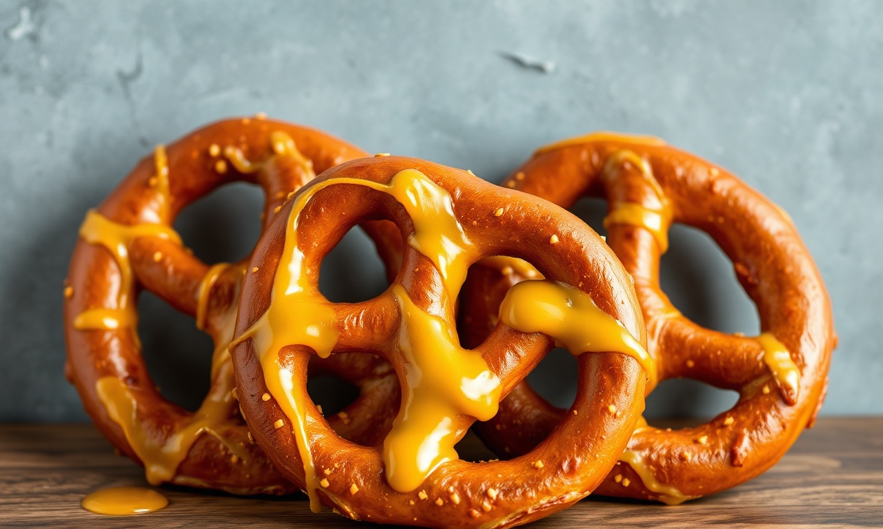 Crunchy honey mustard pretzels: irresistible delight and joy.