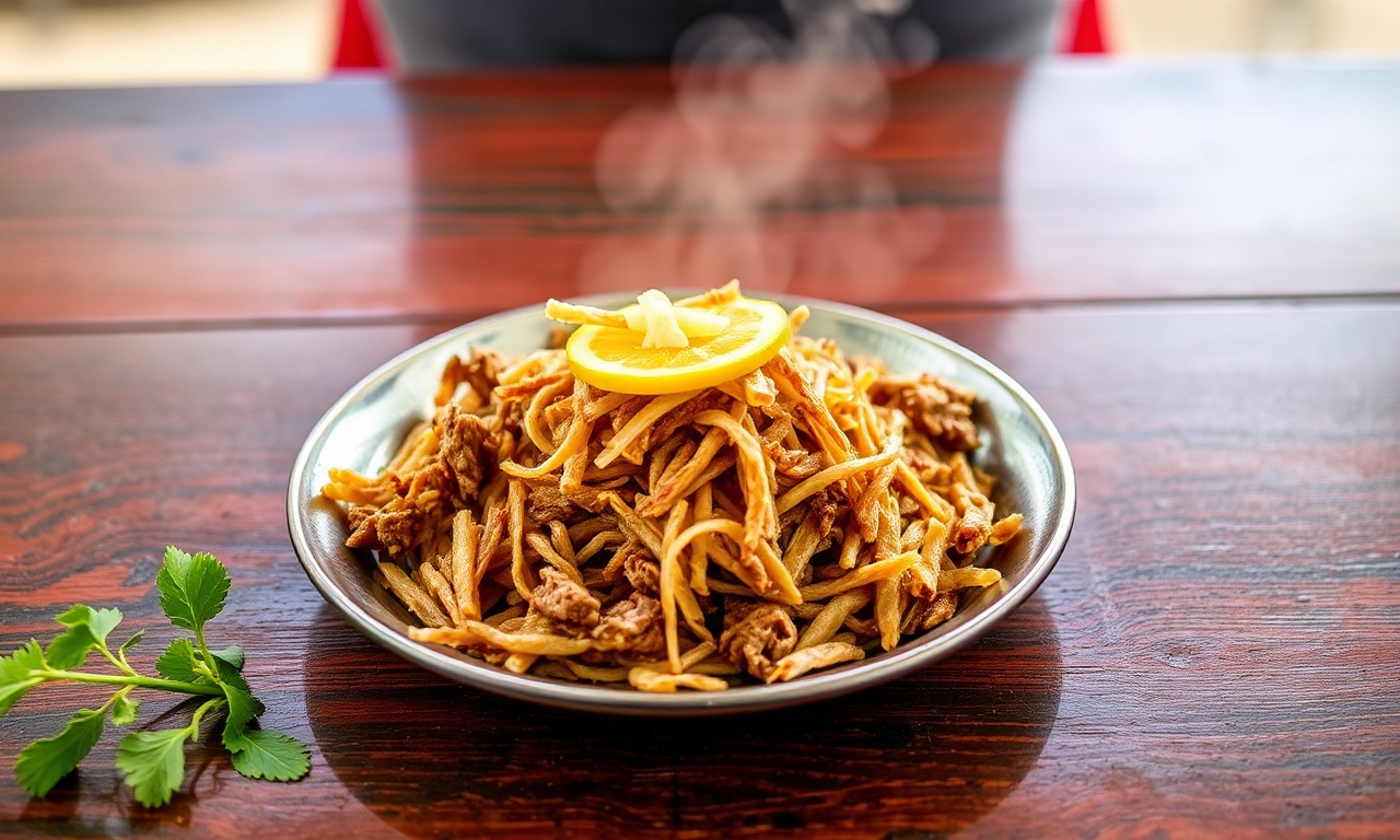 Crispy Vaca Frita, delicious Cuban shredded beef delight.