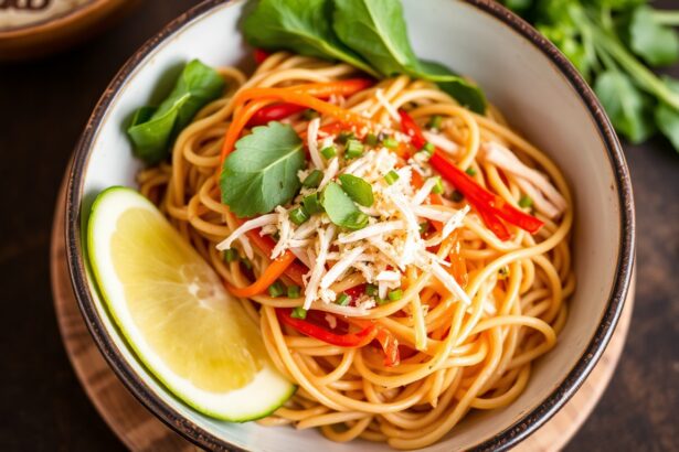Brighten meal with vibrant, lightened-up Pad Thai.