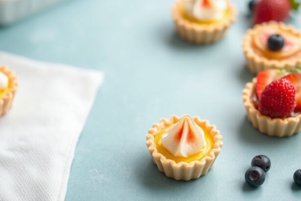 Irresistible mini fruit tarts showcasing dessert art and joy.