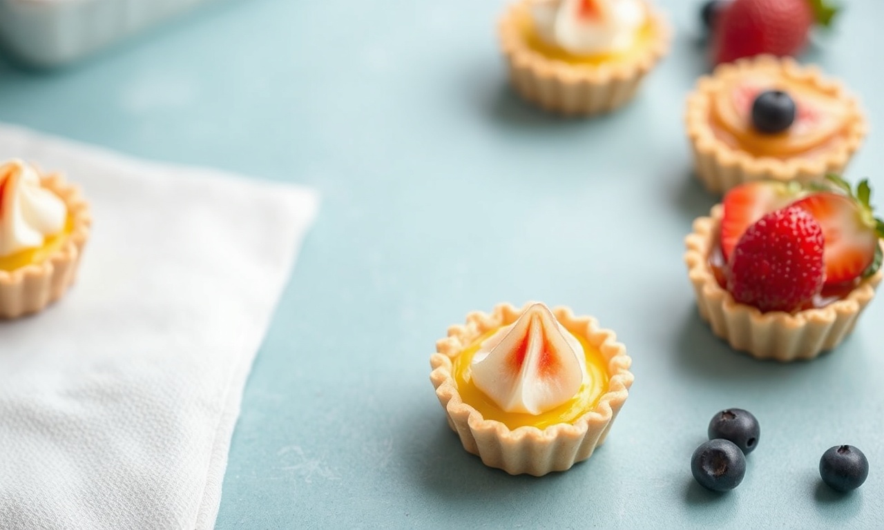 Irresistible mini fruit tarts showcasing dessert art and joy.
