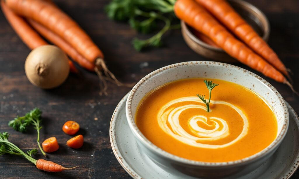 Golden Rutabaga Carrot soup: rich, nourishing, and creative recipe.