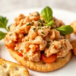 Healthy tuna crackers: delicious, quick, and nutritious snack.
