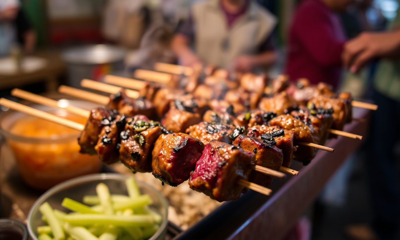 Savoring Moo: Juicy Thai grilled beef skewers, a culinary delight.