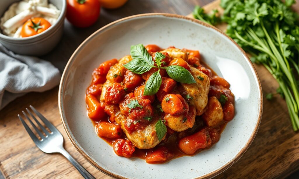 Healthy Twist chicken cacciatore recipe: delicious, wholesome Italian classic.