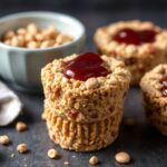Peanut butter and jelly baked oatmeal cups for a flavor-packed morning.
