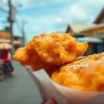 Famous Gorengan fritters: Indonesia's crispy golden street food sensation.
