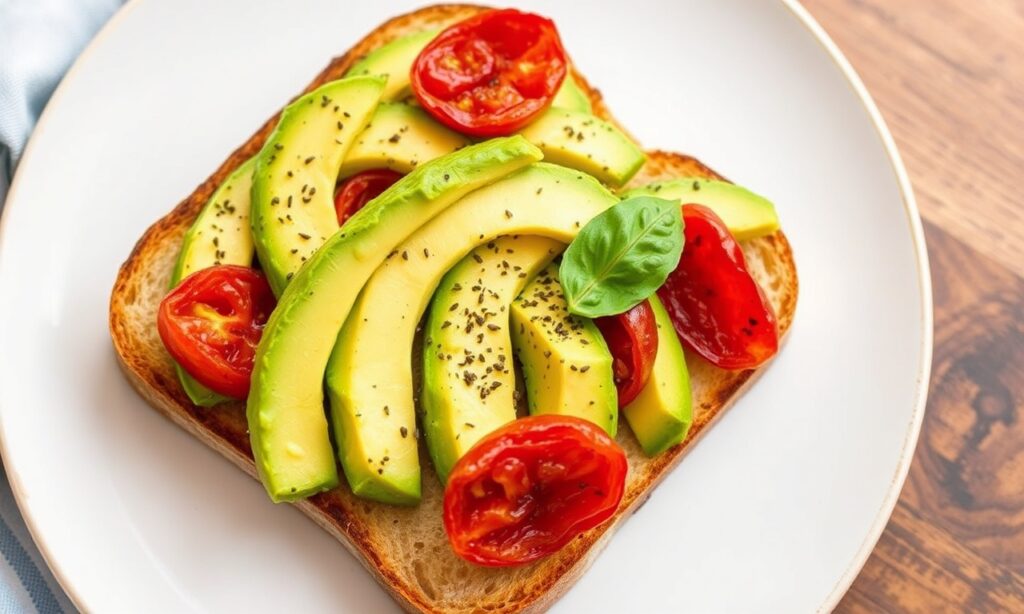 Sun-dried tomato avocado toast, a delicious and irresistible twist.