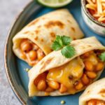 Cheesy bean pupusas: Savory El Salvadorian street food delight.
