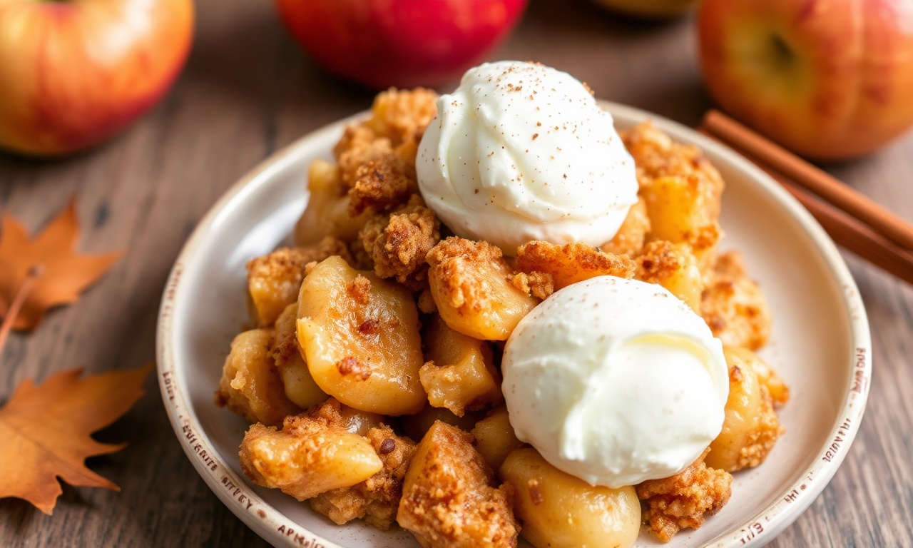 Cozy up with warm, gluten-free slow cooker apple crisp delight.