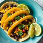 Corn black bean tacos recipe: vibrant, flavorful fusion.