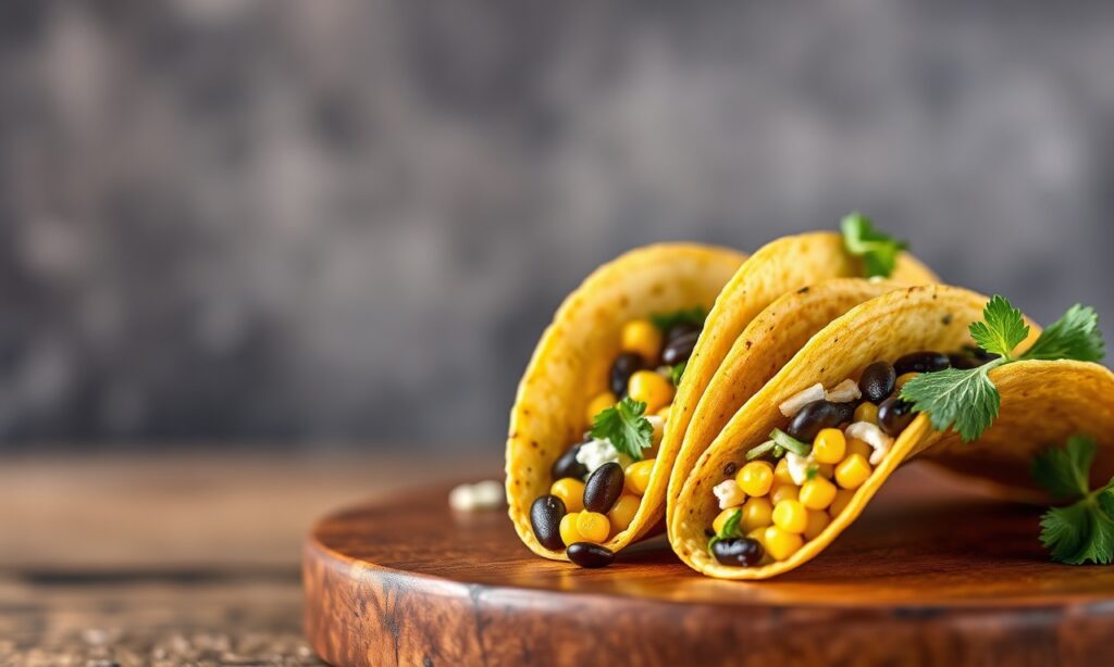 Corn black bean tacos: vibrant fusion recipe guide.