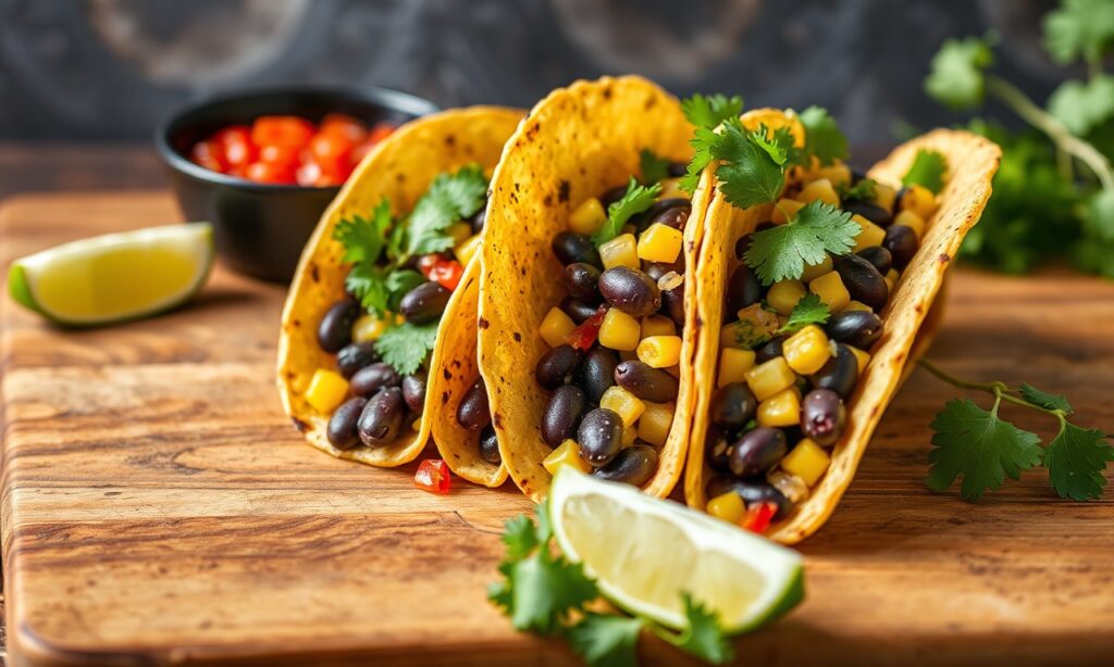 Corn black bean tacos: vibrant fusion recipe guide.